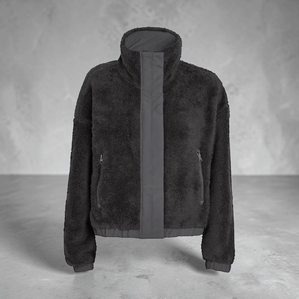 VUORI Sherpa Cozy Black Large Jacket
